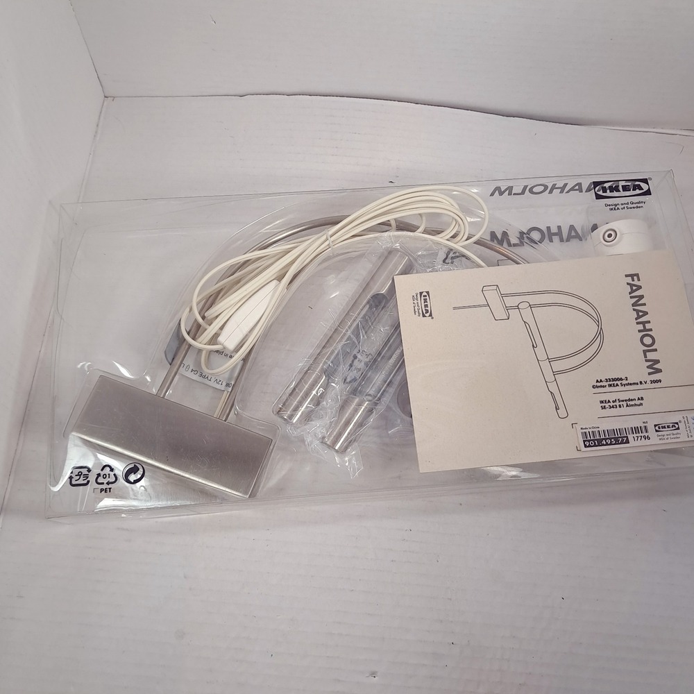 NEW Ikea Fanaholm Chrome Silver Wall Picture art Light Lamp Modern Lighting